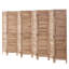 Paravent en bois pliable à 8 panneaux, 170 cm de hauteur, cloison intérieure à persiennes, paravent décoratif portatif, idéal pour la maison, le bureau, le restaurant et la chambre, conçu pour séparer les pièces.-106502286