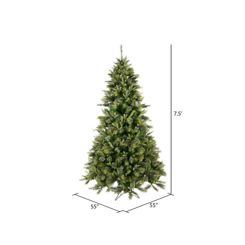 Cashmere Green Pine Artificial Christmas Tree, 7.5', Unlit