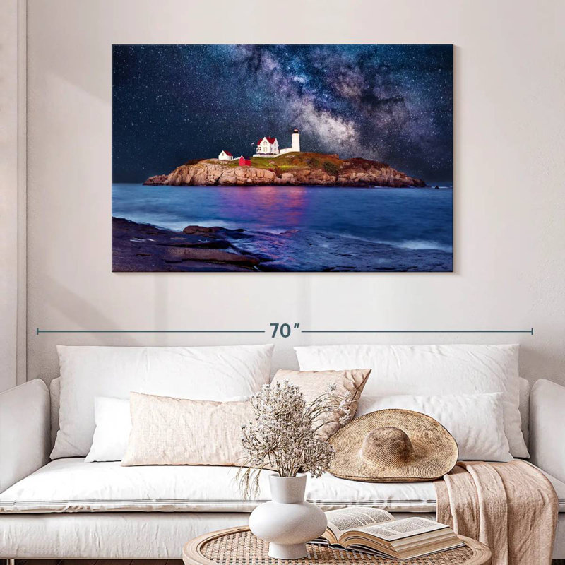Phare de Lilie Cape Neddick Nubble, H 32 po x l 48 po
