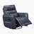 Jonas 36" Modern & Contemporary Swivel Glider Top Grain Leather Match Reclining Chair with 360-Degree Swivel & Gentle Gliding Motion-278303835