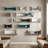 23.6" Industrial Modern Metal Floating Wall Shelves for Heavy Duty Display-748321314-750212430