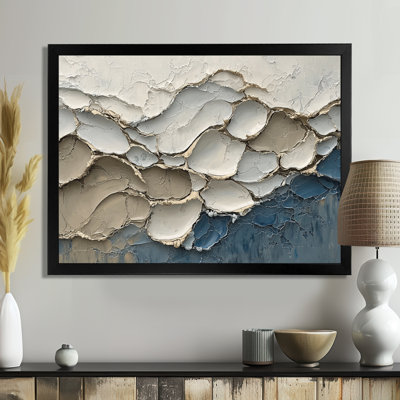 «Abstract Collages Coastal Waves Flow I», art mural abstrait