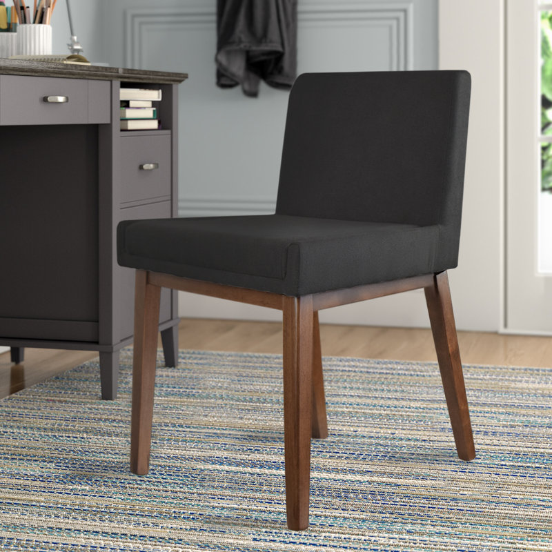 Harwell Dining Chair - Solid Wood Frame with Upholstered Seat & Back - Modern Comfortable Kitchen & Dining Room Chair, 1