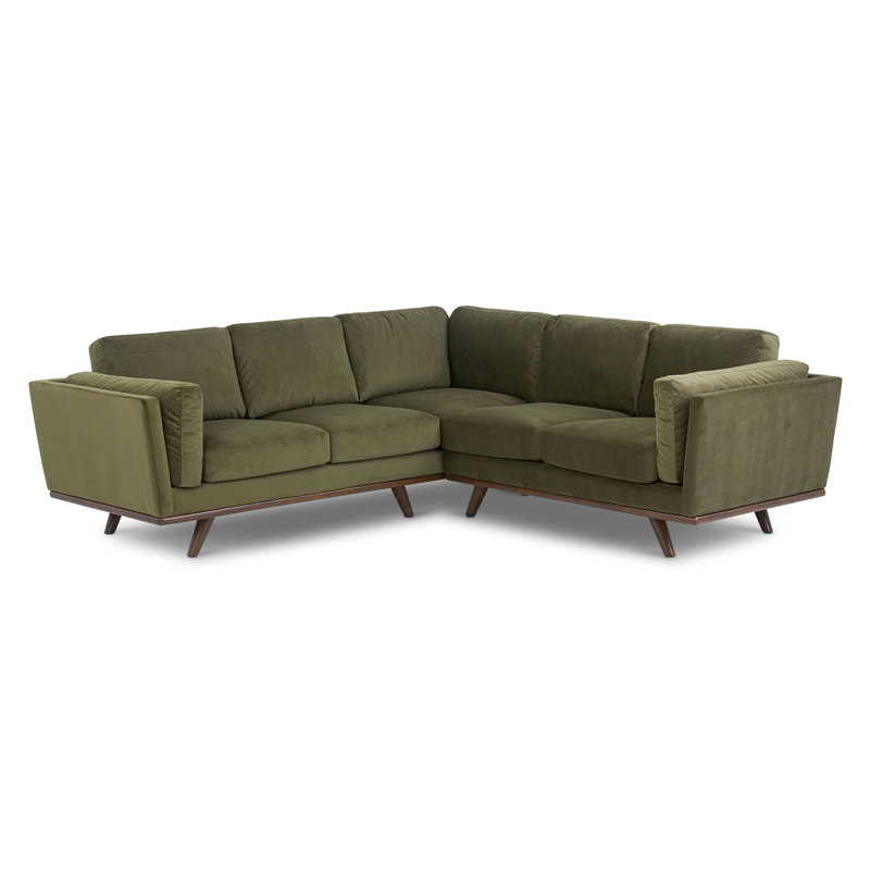 Cadiz 92" Velvet Corner Sectional
