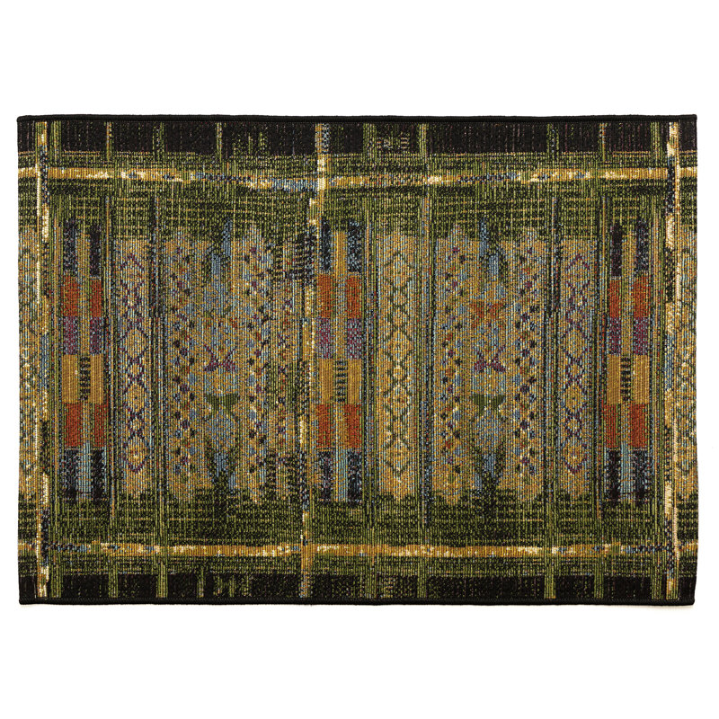 Tapis de cuisine Lakedia, Rectangle 2 pi 5 po x 3 pi 11 po, Vert