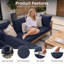 Ensemble de coussins de siège d'extérieur l 22 po x P 24 po, coussins d'extérieur seulement-942291823-942291828