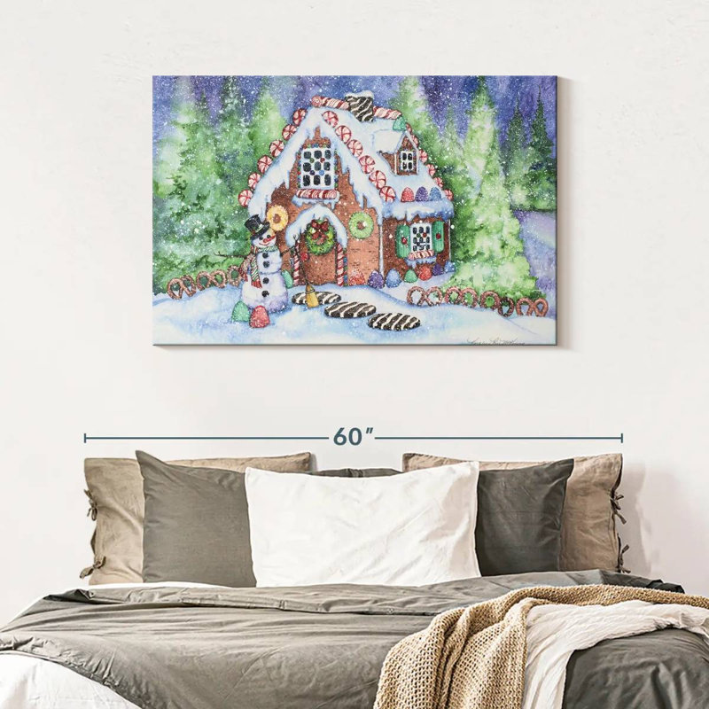 Maison en pain d'épice, H 30 po x l 45 po