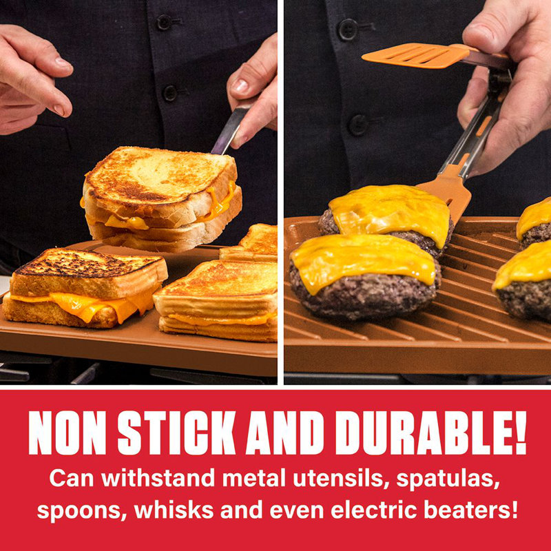 Copper XL Reversible Nonstick Ceramic Grill and Griddle Pan