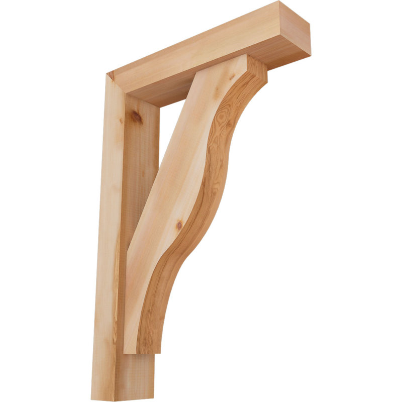 Support Funston Block avec support décalé, 36 x 24, Cèdre rouge occidental de l 5 1/2 po (lisse)