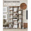 Bookshelf, 6 Tier Bookcase with 15 Open Display Shelves, Adjustable Storage Shelving Unit for Living Room, Home Office, 30 x 100 cm -1760564798-1758512244