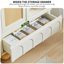 Bibliothèque moderne en bois crème