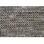 Tapis gris anthracite et argent noué à la main de haute qualité