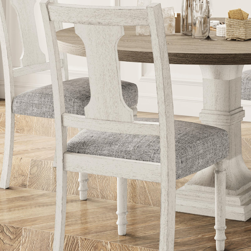Chaise d'appoint blanche et grise pour 2 personnes, profondeur de l'assise 18,5 po, 2 pièces et grain de bois naturel, finition 19 po