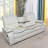 Daniyaal Faux Leather Manual Reclining Living Room Sofa with Drop-down Table