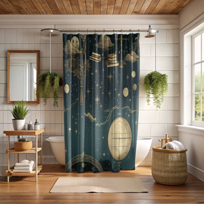 Moonlit Tranquil - Premium Shower Curtain