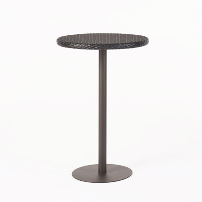 Outdoor 26" Round PE Rattan Bar Table(Only Including Table)