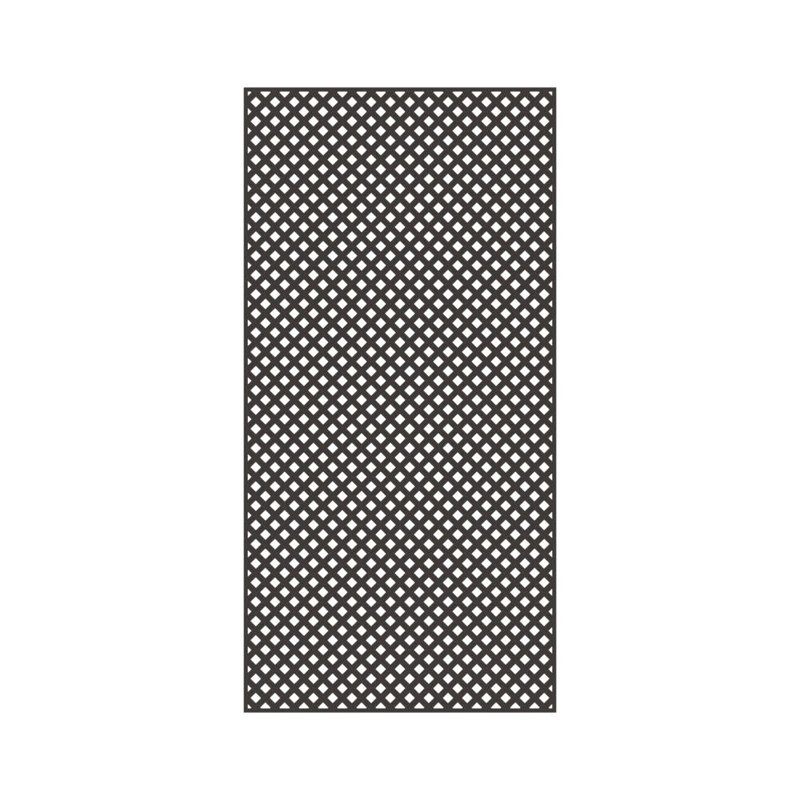 Espresso 4 ft. x 8 ft. Privacy Vinyl Lattice Panel