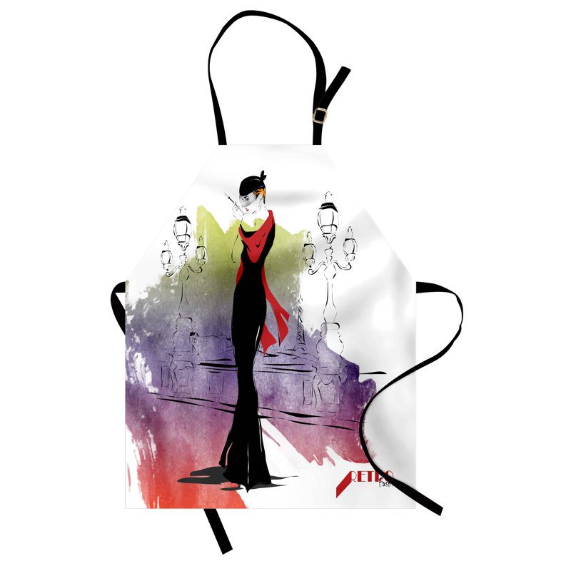 No Pattern Bib Apron
