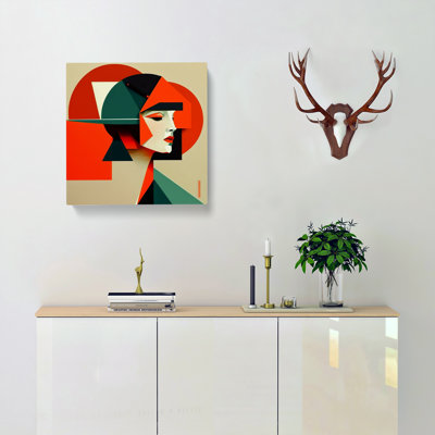 Art Deco Woman Suprematism - No Frame Print