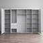 Armoire 117,3 "avec 3 miroirs Aria-87967750