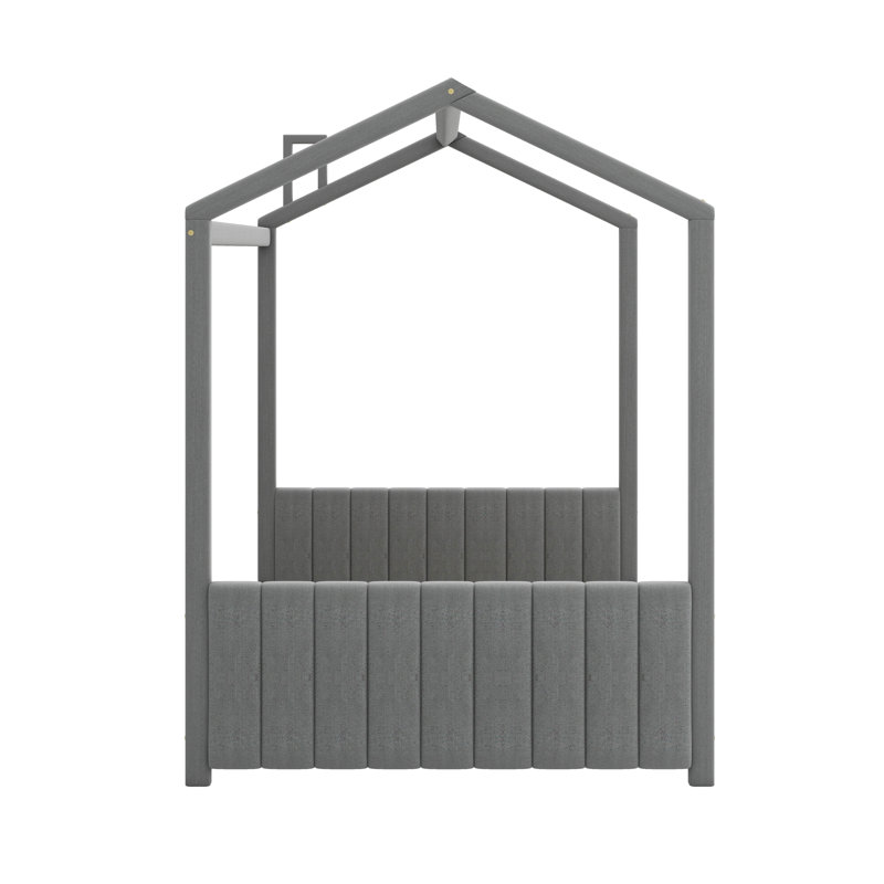 Lit en bois Velvet House, Lit double