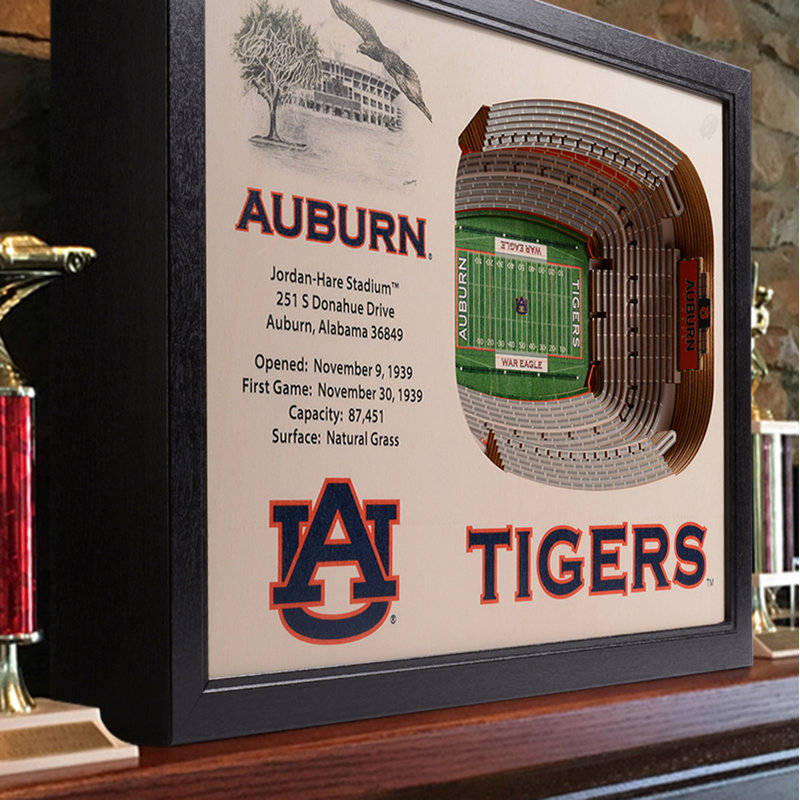 Décoration murale 25 couches NCAA, Tigers de l'Université Auburn