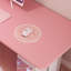Bureau d'étude rose à hauteur réglable en bois massif-1828640865