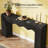 Wavy Edge Console Table with Elegant Storage Design