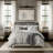 Indali Taupe Standard Cotton 3 Piece Duvet Cover Set-73673830