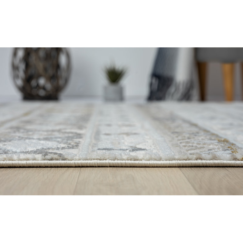 Tiana cream Rug, Rectangular 160 x 230cm
