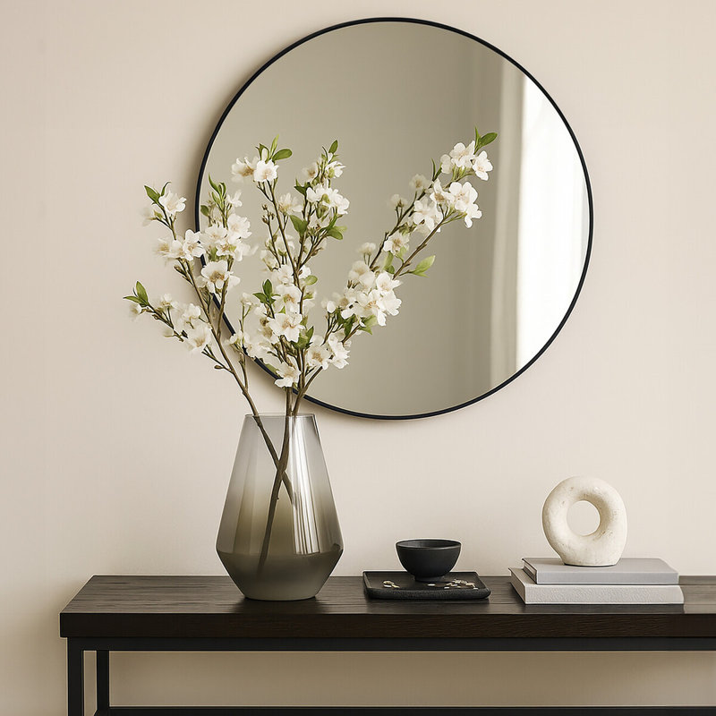 Alexa Glass Table Vase, 22cm H x 17cm W x 17cm D