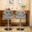 Tabourets de bar contemporain à hauteur réglable touffetés-1164135322
