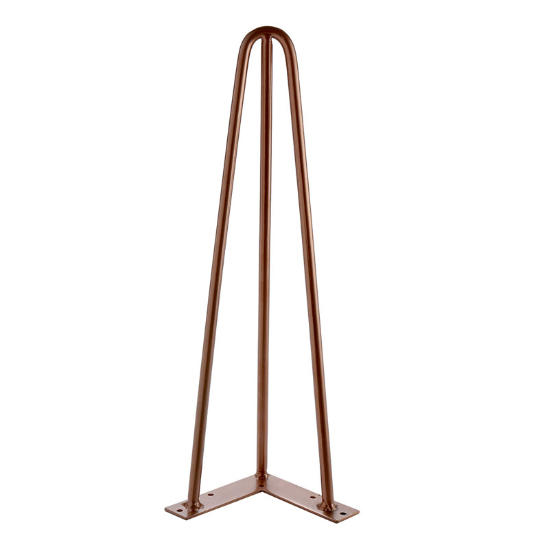 Tessio Table Leg, 41cm H x 9cm W x 9cm D, Copper