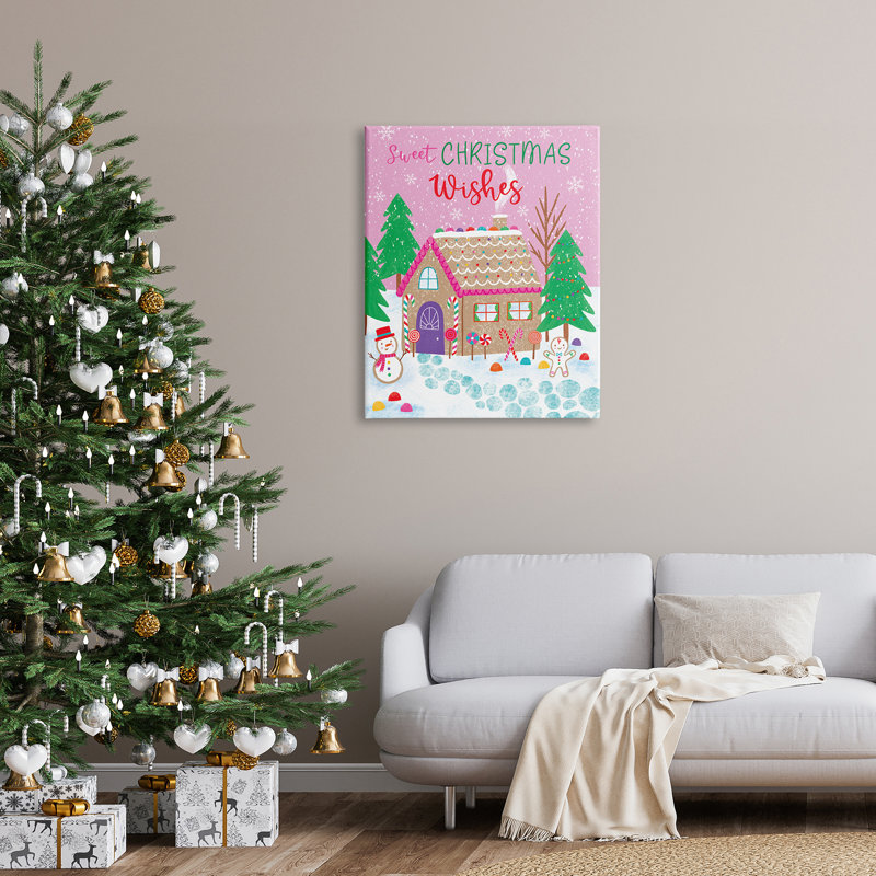 Sweet Christmas Wishes, Toile tendue, H 40 po x l 30 po x P 1,5 po