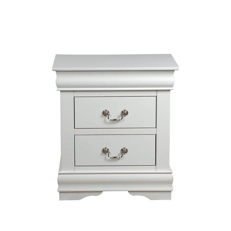 Table de chevet moderne pour chambre blanche: et option attrayante avec tiroirs spacieux, White