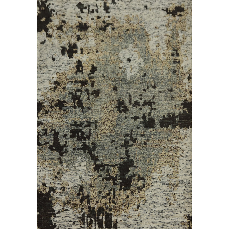 Tapis indien moderne et abstrait 6 x 8