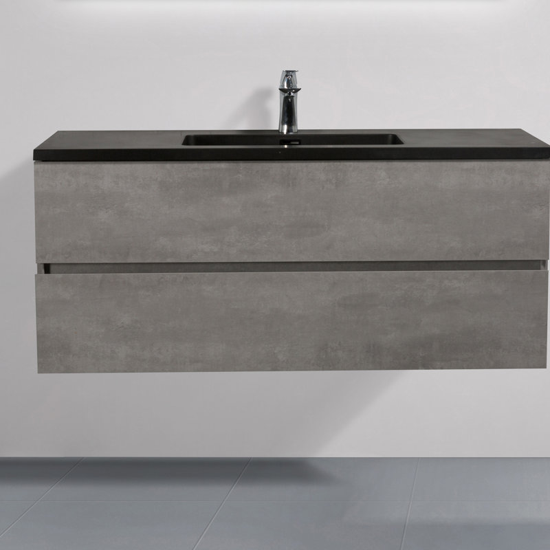 Spielman 47" Wall-Mounted Single Bathroom Vanity Set