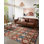 Ethnic Patterned Vintage-Look Woven Base Digital Print Rug