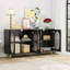 Buffet moderne avec portes en acrylique, console de rangement autoportante pour cuisine, salle à manger, salon, couloir et bureau