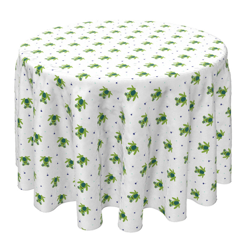 Round Cotton Twill Tablecloth