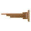 Barre à serviettes murale en bois 16" à triple rack