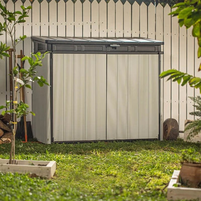 2 ft. 8 in. W x 4 ft. 6 in. D Resin Horizontal Storage Shed