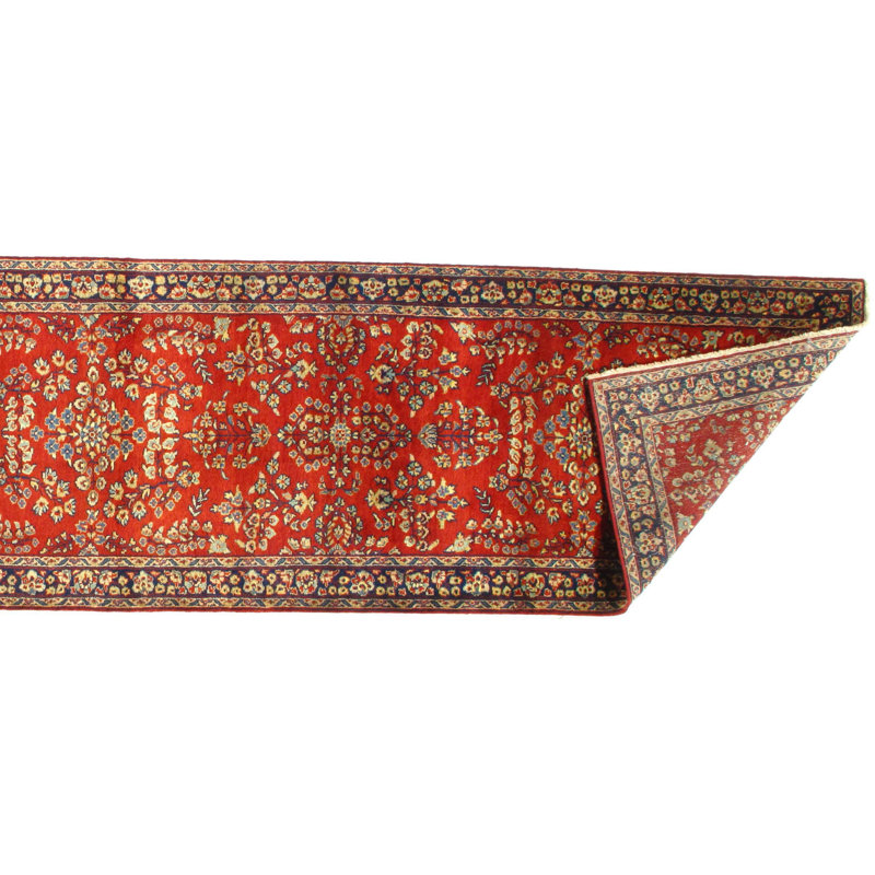Sarouk Wool Oriental Area Rug in Rust