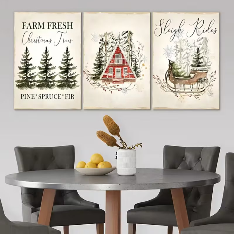 3 Piece Wrapped Canvas Print