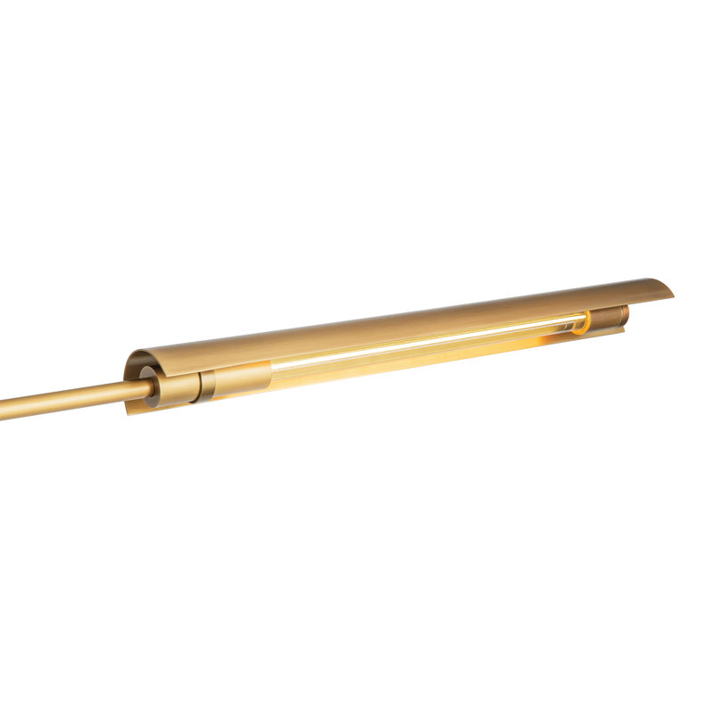 Astrid LED Floor Lamp, Vintage Brass