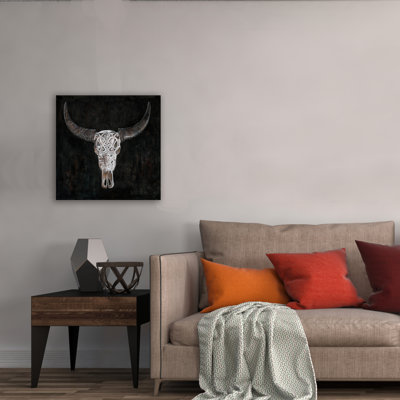 " Skull Of Cattle " Painting Print