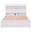 Full Size Storage Platform Bed With Pull Out Shelves, Twin Size Trundle And 2 Drawers-1600674634