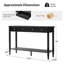 Console cannelée transitionnelle de 47 po Kaybri Derk avec 2 tiroirs de rangement et assemblage simple-1398560807