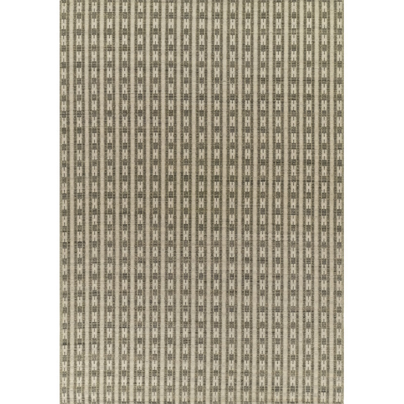 Dougall Striped Wool Blend Green Area Rug 2'7" X 7'10" Runner, 2'7" X 7'10" Runner
