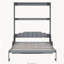 Grand lit escamotable mural avec coussin, gris-129679615
